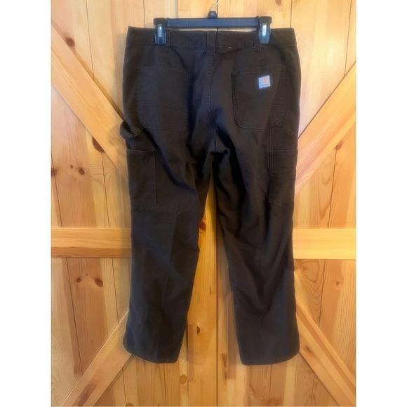 Brown Womens Car harts Original Fit Size 12/ 34x29.5 - Picture 3 of 4